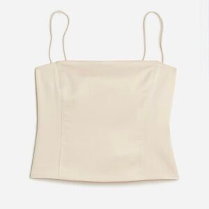 J. Crew Bustier top in stretch satin
